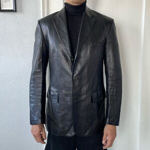 Salvatore Ferragamo Men’s Leather Blazer